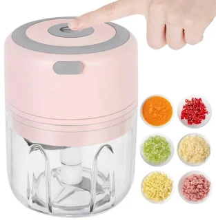 Elektrische Knoflook- & Groentehakker – USB Oplaadbaar – Draagbare Mini Chopper – hakmolen – groentesnijder – uiensnijder – 250ml – 40547