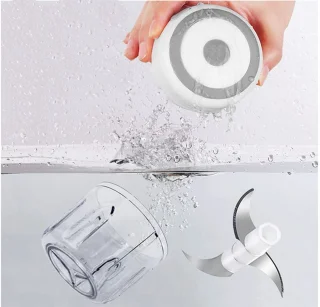 Elektrische Knoflook- & Groentehakker – USB Oplaadbaar – Draagbare Mini Chopper – hakmolen – groentesnijder – uiensnijder – 250ml – 40547