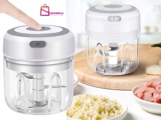 Elektrische Knoflook- & Groentehakker – USB Oplaadbaar – Draagbare Mini Chopper – hakmolen – groentesnijder – uiensnijder – 250ml – 40547