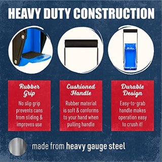 Wat vinden we goed aan de Robuuste Blikhakmolen voor Wandmontage - Geschikt voor Seltzer, Limonade, Bierblikjes en Flessen