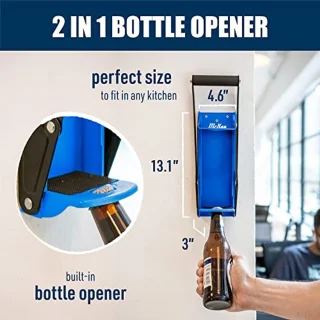 Robuuste Blikhakmolen voor Wandmontage - Geschikt voor Seltzer, Limonade, Bierblikjes en Flessen