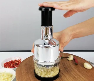 Handmatige groentehakker – Eenvoudig en snel voedsel hakken – Multifunctionele en moeiteloze voedsel hakmolen met 6 messen – Multihakker – blender – mixer – hakmolen – hakmolen – uiensnijder – chopper - 63201