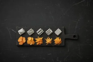 Bamix SliceSy elektrische rasp & spiraalsnijder Grijs, Transparant