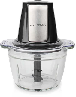 Minihakmolen - 500 W - 1000 ml - Glazen Kom - 1-Snelheid - Zwart / Roestvrij Staal