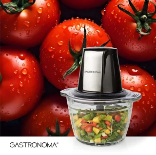 Minihakmolen - 500 W - 1000 ml - Glazen Kom - 1-Snelheid - Zwart / Roestvrij Staal
