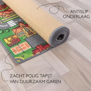 Anti-slip Speelmat voor Kinderen - 95x133cm, Wasbaar Tapijt voor Slaapkamer, Kinderkamer & Speelkamer