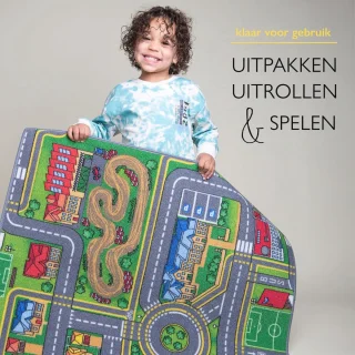 Anti-slip Speelmat voor Kinderen - 95x133cm, Wasbaar Tapijt voor Slaapkamer, Kinderkamer & Speelkamer