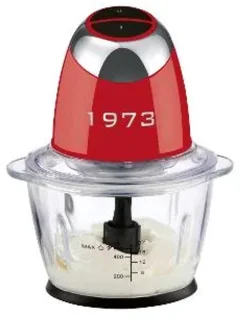 SILVERCREST® Multihakker - Elektrische hakmolen - Inhoud: 1,2 L - Vermogen: 500 W - Bruikbare inhoud: max. 0,5 l - Met 2 snelheidsstanden - Voor het hakken van groenten, kruiden, uien, noten etc. - Ook geschikt voor het vermalen van ijs - Rood