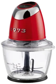 SILVERCREST® Multihakker - Elektrische hakmolen - Inhoud: 1,2 L - Vermogen: 500 W - Bruikbare inhoud: max. 0,5 l - Met 2 snelheidsstanden - Voor het hakken van groenten, kruiden, uien, noten etc. - Ook geschikt voor het vermalen van ijs - Rood