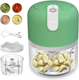 COCHO® Hakmolen elektrische - USB oplaadbal - Mini Portable Chopper - 250ml - Groen - Groentesijder