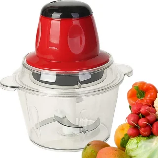 UP / Elektrische hakmolen fruit groente hakmolen / Keukengerei - Foodprocessor / Groentesnijder / Uiensnijder / Chopper / RVS Messen / 1600 ml / 250W