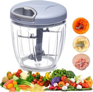 Handmatige Hakmolen voor Levensmiddelen - Groenterasp / Groenten, Fruit & Noten - 900 ml - Staal