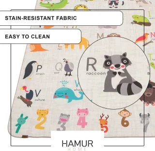 Antislip Opvouwbaar Speelkleed voor Kinderen - 150x150 cm - Wasbaar Babytapijt voor Speelkamers en Kinderkamers