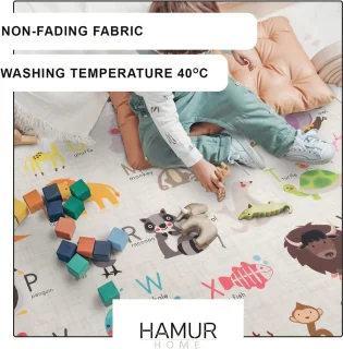 Antislip Opvouwbaar Speelkleed voor Kinderen - 150x150 cm - Wasbaar Babytapijt voor Speelkamers en Kinderkamers