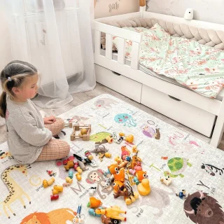 Antislip Opvouwbaar Speelkleed voor Kinderen - 150x150 cm - Wasbaar Babytapijt voor Speelkamers en Kinderkamers