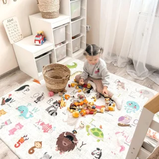 Antislip Opvouwbaar Speelkleed voor Kinderen - 150x150 cm - Wasbaar Babytapijt voor Speelkamers en Kinderkamers