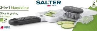 Salter 2 in 1 Mandolin Slice – Interchangeable Stainless-Steel Blades
