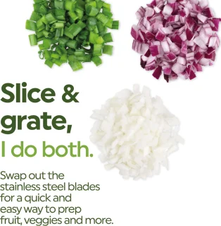 Salter 2 in 1 Mandolin Slice – Interchangeable Stainless-Steel Blades