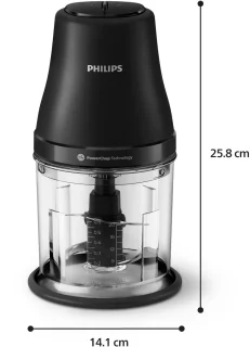 Philips HR1501/00 elektrische hakmolen 1 l 450 W Zwart