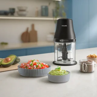 Philips HR1501/00 elektrische hakmolen 1 l 450 W Zwart