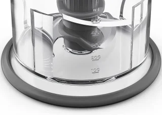 Elektrische Hakmolen met 500W Vermogen en Antislip Ring, 0.5L Kom, Vaatwasmachinebestendig, Ideaal voor Uien en Kruiden