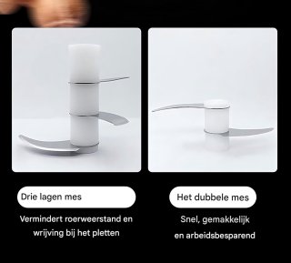 Wat vinden we goed aan de Elektrische knoflookhakker en vleesmolen, groentehakker voor in de keuken，Multi-hakker, USB-oplaadbaar voor babyvoeding, knoflook