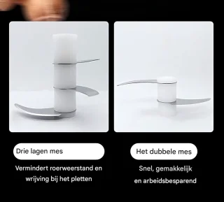Elektrische knoflookhakker en vleesmolen, groentehakker voor in de keuken，Multi-hakker, USB-oplaadbaar voor babyvoeding, knoflook