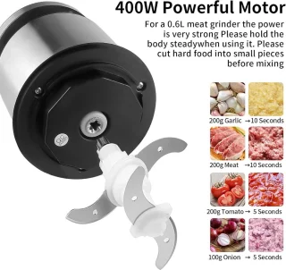 Hakmolen - Food Processor - Food Chopper - Groentesnijder - Hakmolens - Groente Chopper - Keukensnijder - Etensnijder - Keuken Accessoires