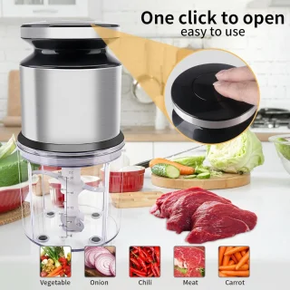 Hakmolen - Food Processor - Food Chopper - Groentesnijder - Hakmolens - Groente Chopper - Keukensnijder - Etensnijder - Keuken Accessoires