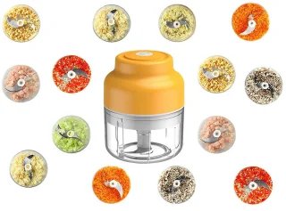 Elektrische Mini Hakmolen USB 250ML Portable - Groentesnijder - Hakmolen Elektrisch - Food Chopper - Uiensnijder - Uisnijder - Keukenmachine - Keukengerei - Draadloos