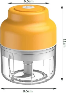Elektrische Mini Hakmolen USB 250ML Portable - Groentesnijder - Hakmolen Elektrisch - Food Chopper - Uiensnijder - Uisnijder - Keukenmachine - Keukengerei - Draadloos