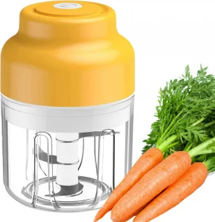 Elektrische Mini Hakmolen USB 250ML Portable - Groentesnijder - Hakmolen Elektrisch - Food Chopper - Uiensnijder - Uisnijder - Keukenmachine - Keukengerei - Draadloos