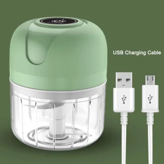 Food Chopper - Draadloze Mini Knoflook Hakker 250ML - USB Opladen - Verwijderbare Keukenmachine voor Babyvoeding - Chili - Ui - Vlees