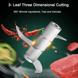 Food Chopper - Draadloze Mini Knoflook Hakker 250ML - USB Opladen - Verwijderbare Keukenmachine voor Babyvoeding - Chili - Ui - Vlees
