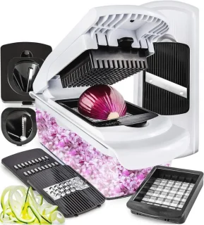 7-in-1 groentehakselaar en mandoline snijmachine