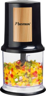 Bestron Hakmolen 500ml 400W Zwart/Hout