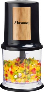 Bestron Hakmolen 500ml 400W Zwart/Hout
