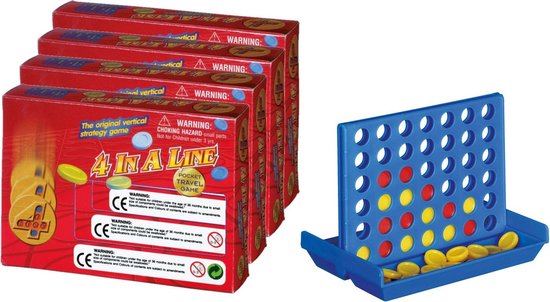 BORVAT 4-in-1 Reisspel 4 Op Een Rijtje Compact Denkspel review