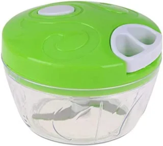 BORVAT Groentesnijder Handhakmolen 900ml RVS messen Grijs/Groen