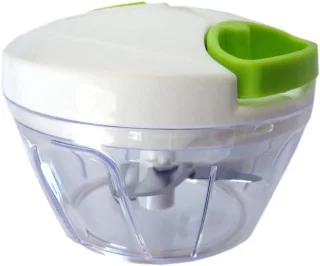 BORVAT Groentesnijder met Trekkoord 500ml RVS Hakmolen Wit