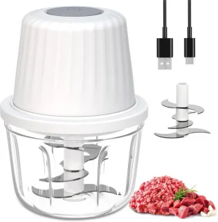 carmdering Mini Food Chopper Cordless - Draadloze Mini Hakmolen - 1 stuk