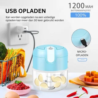 Chopper Hakmolen Elektrisch Blauw