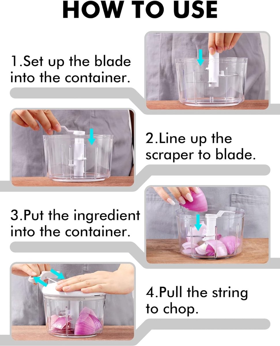 Wat vinden we goed aan de Chopper Hakmolen Groentesnijder Elektrisch Grijs