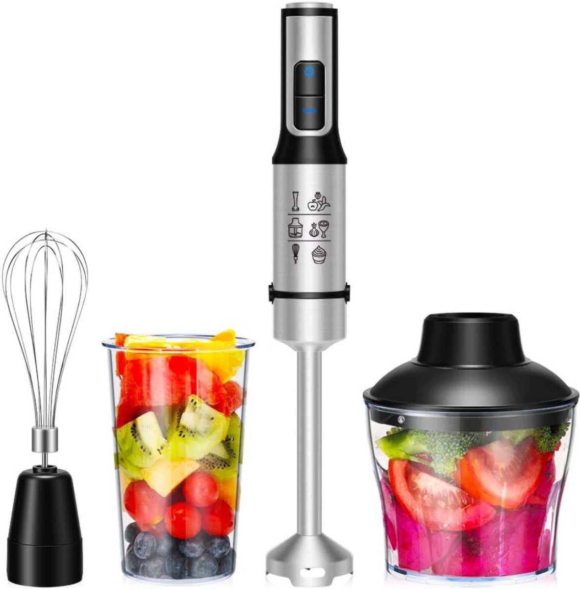 De CLVP Staafmixer Set Zilver in één oogopslag