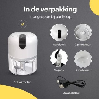 Wat vinden we goed aan de COCHO® Elektrische hakmolen 250 ml Groen