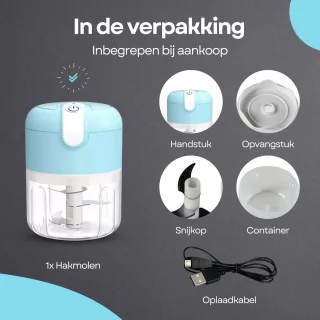COCHO Hakmolen elektrische USB mini 250ml groen