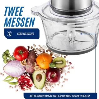 COOK-IT Hakmolen Elektrisch 2L 500W