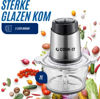 COOK-IT Hakmolen Elektrisch 2L 500W