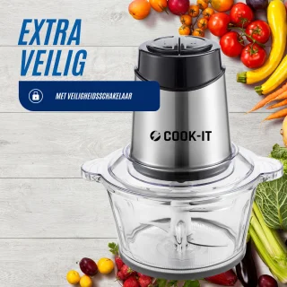 COOK-IT Hakmolen Elektrisch 2L 500W