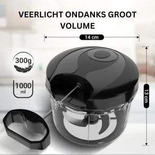 DailySupplies® Chopper Hakmolen Zwart